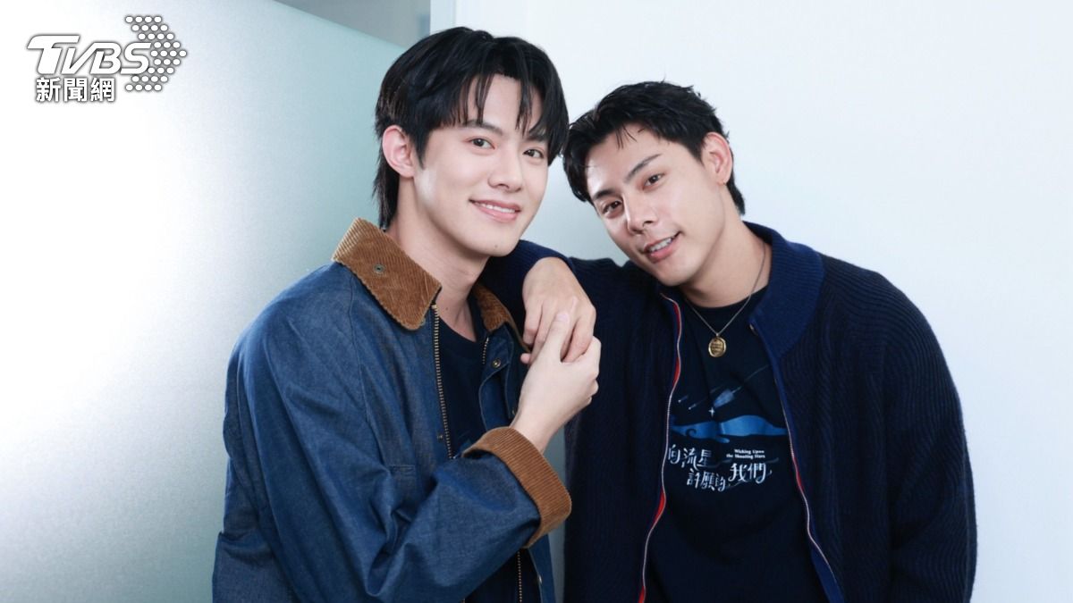 余杰恩（左）、各務孝太在《向流星許願的我們》組成「海哲CP」。（圖／黃城碩攝）