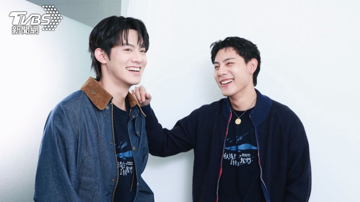 余杰恩(左)個性古靈精怪,私下很愛捉弄各務孝太。(圖/黃城碩攝)