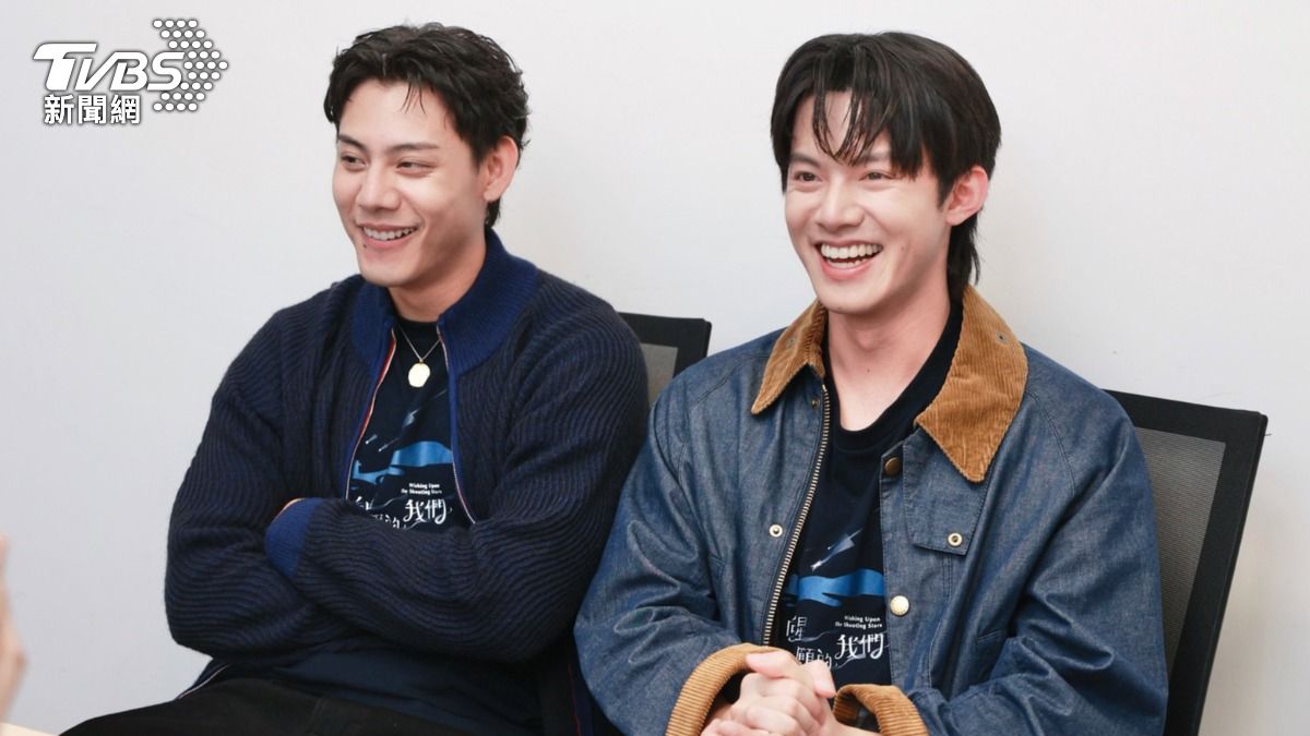 余杰恩(右)、各務孝太接受《TVBS新聞網》專訪。(圖/黃城碩攝)