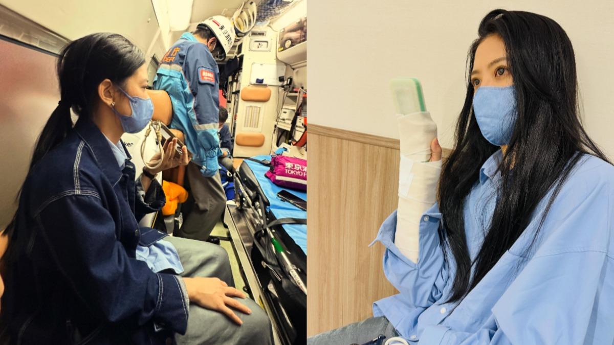 醫護人員擔心費用高,再三向DJ咖啡糖賢齡確認是否要就醫。(圖/翻攝自咖啡糖賢齡臉書)
