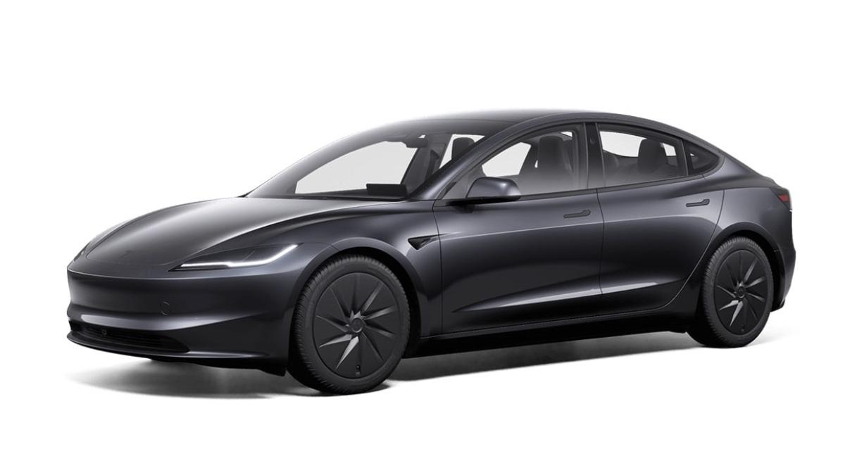 平價版Model 3外觀跟Long Range後驅車型相差不大。(圖/Tesla提供)