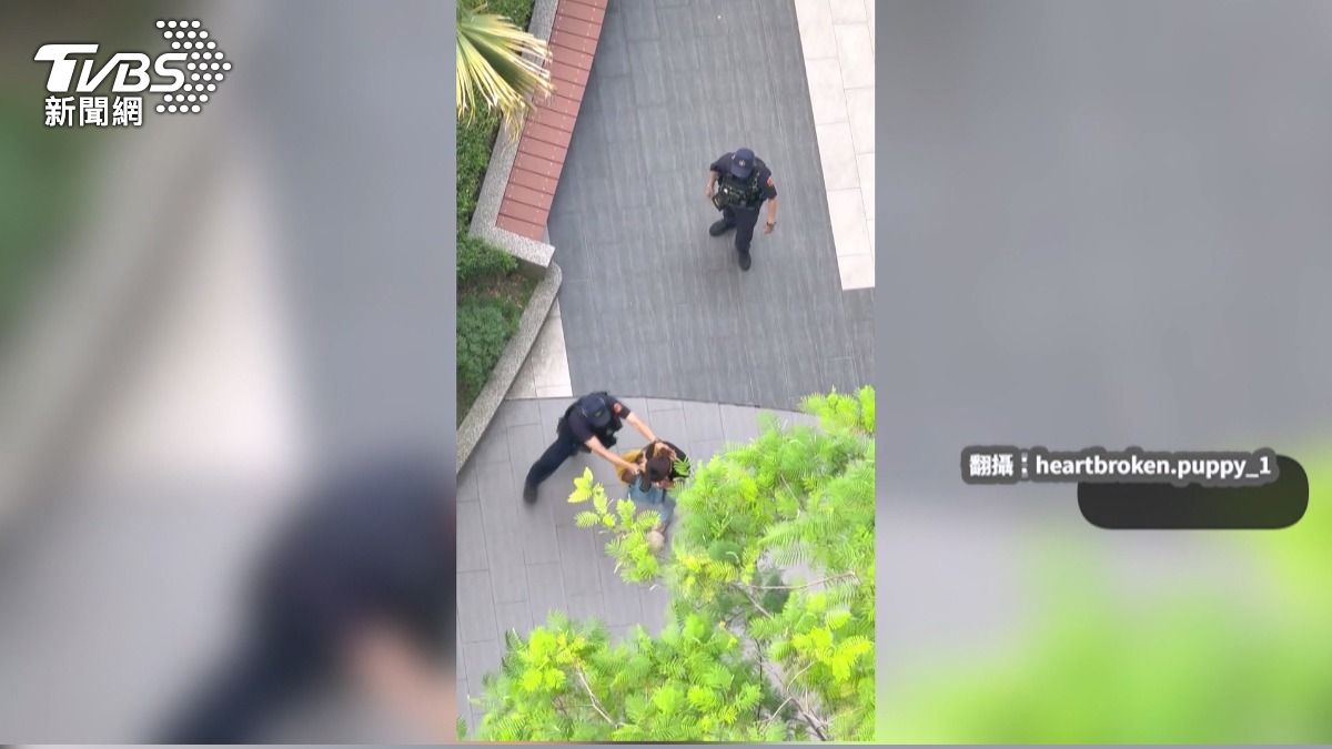 隱約聽到她要員警到櫃檯前吵架，網友因此封她為「吵架王」。(圖／民眾提供)