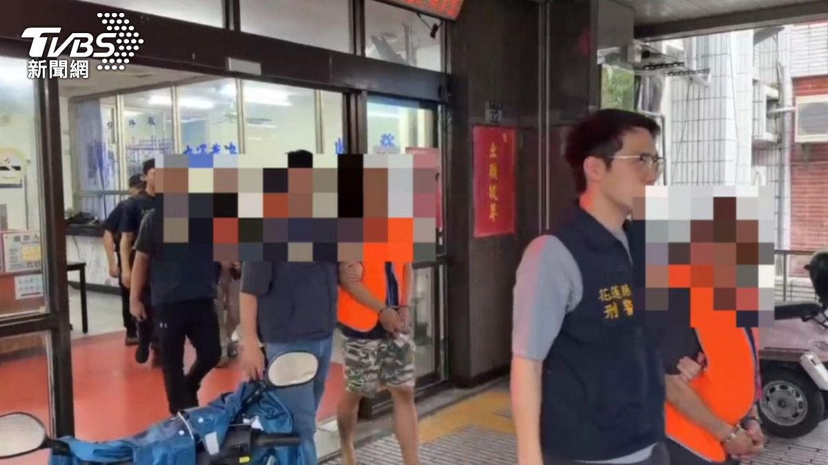 警方將五名嫌犯移送法辦。（圖／TVBS）