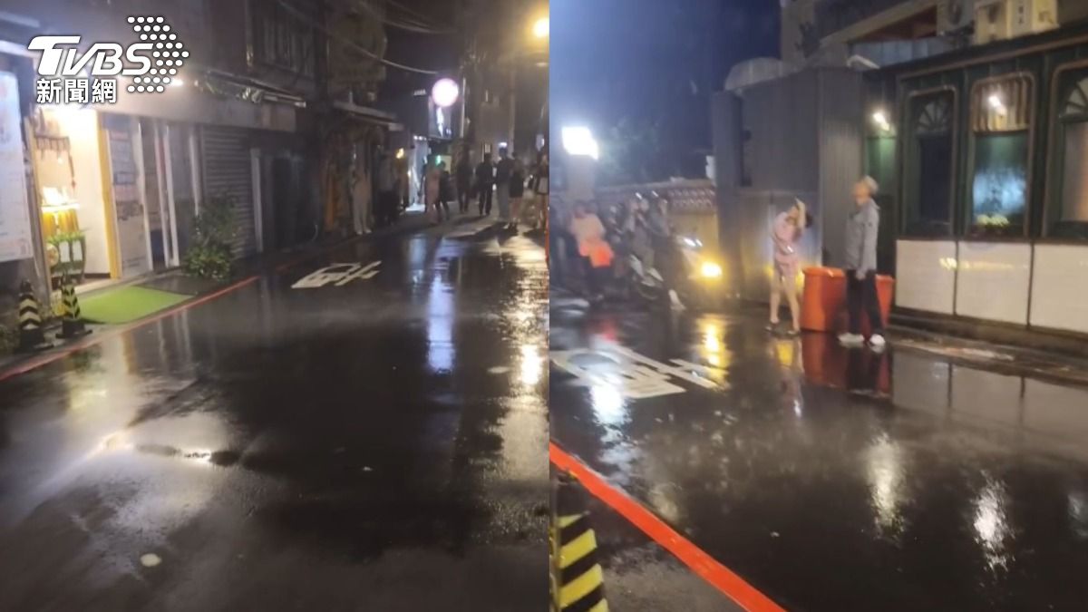 中和巷弄超狂「10公尺陣雨」下不停!路人全看呆:真局部雨