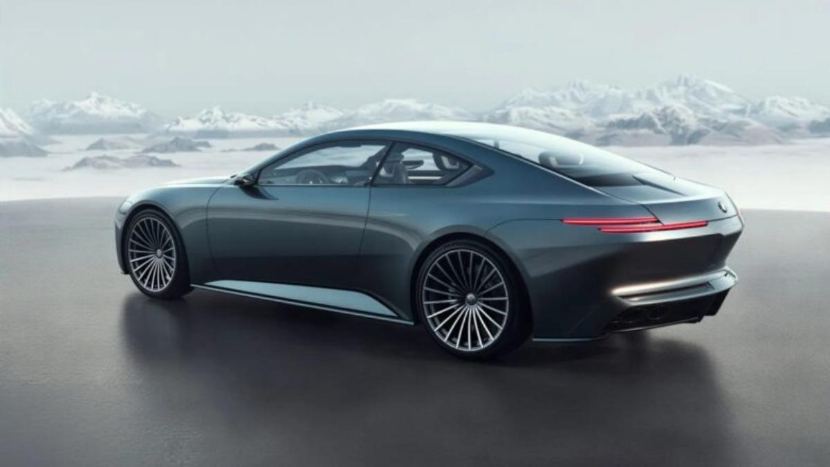 Vision BMW Alpina的車尾輪廓同樣相當搶眼，還搭配前22吋、後23吋放射狀輪圈。（圖／BMW提供）