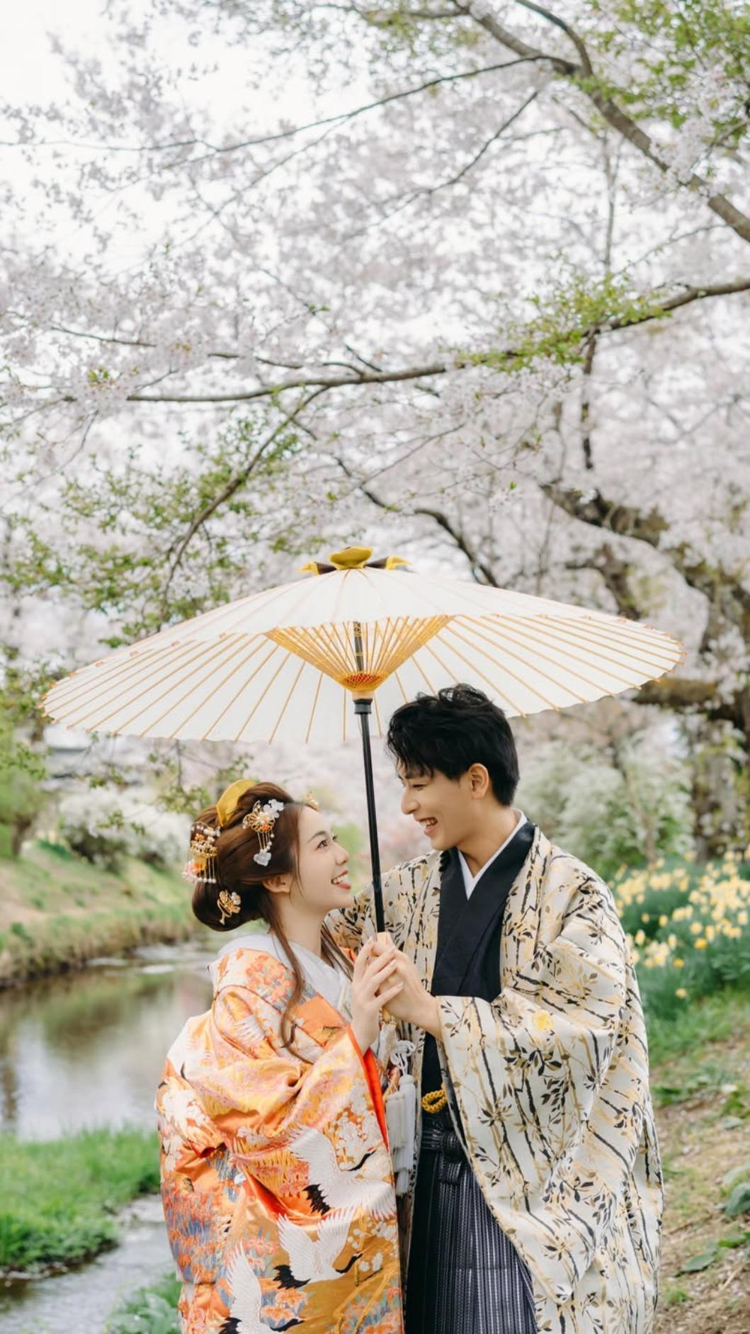 陳天仁的婚紗照充滿日式風情。（圖／翻攝自IG）