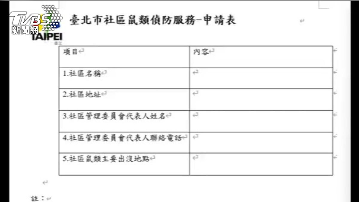 北市推「鼠類偵防師」遭批申請不便，環保局允諾若無管委會大樓住戶皆同意將放寬協助。（圖／TVBS）