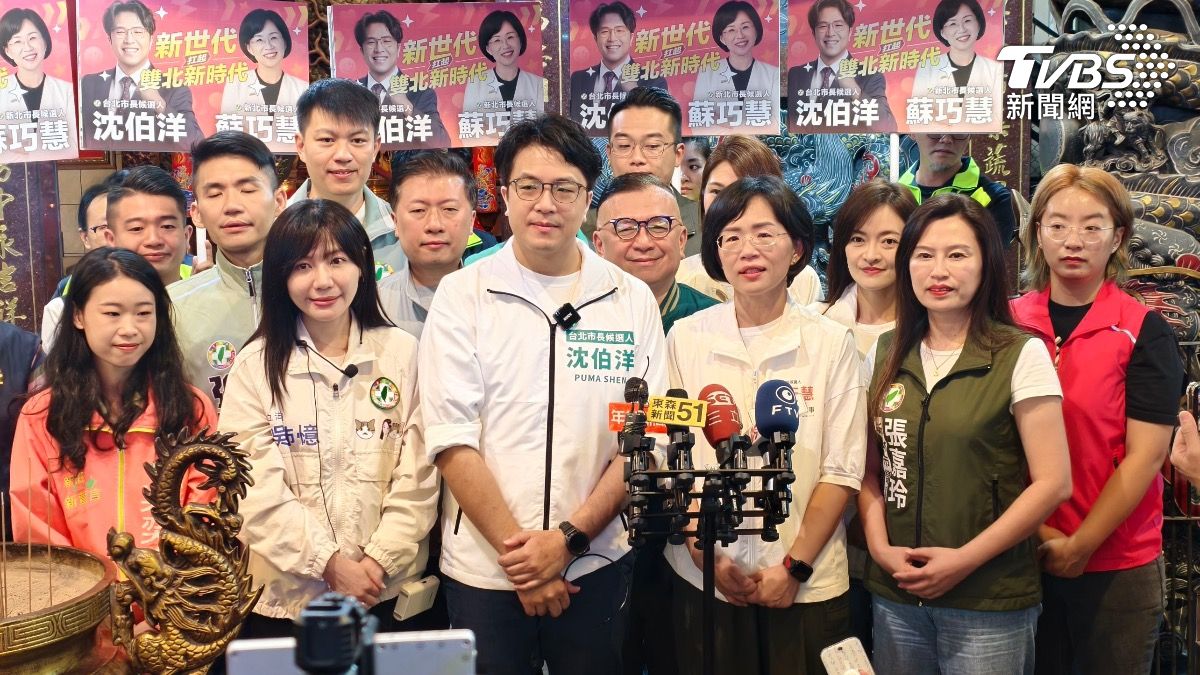 對於蔣萬安出台北為全國輔選試水溫,沈伯洋僅表示「那是他個人選擇」。(圖/陳冠宇攝)