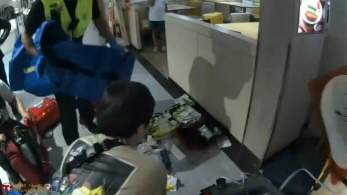賣場廣播成救命關鍵，休假消防員攜護理師妻從死神手中搶人。（圖／宜縣消防局）