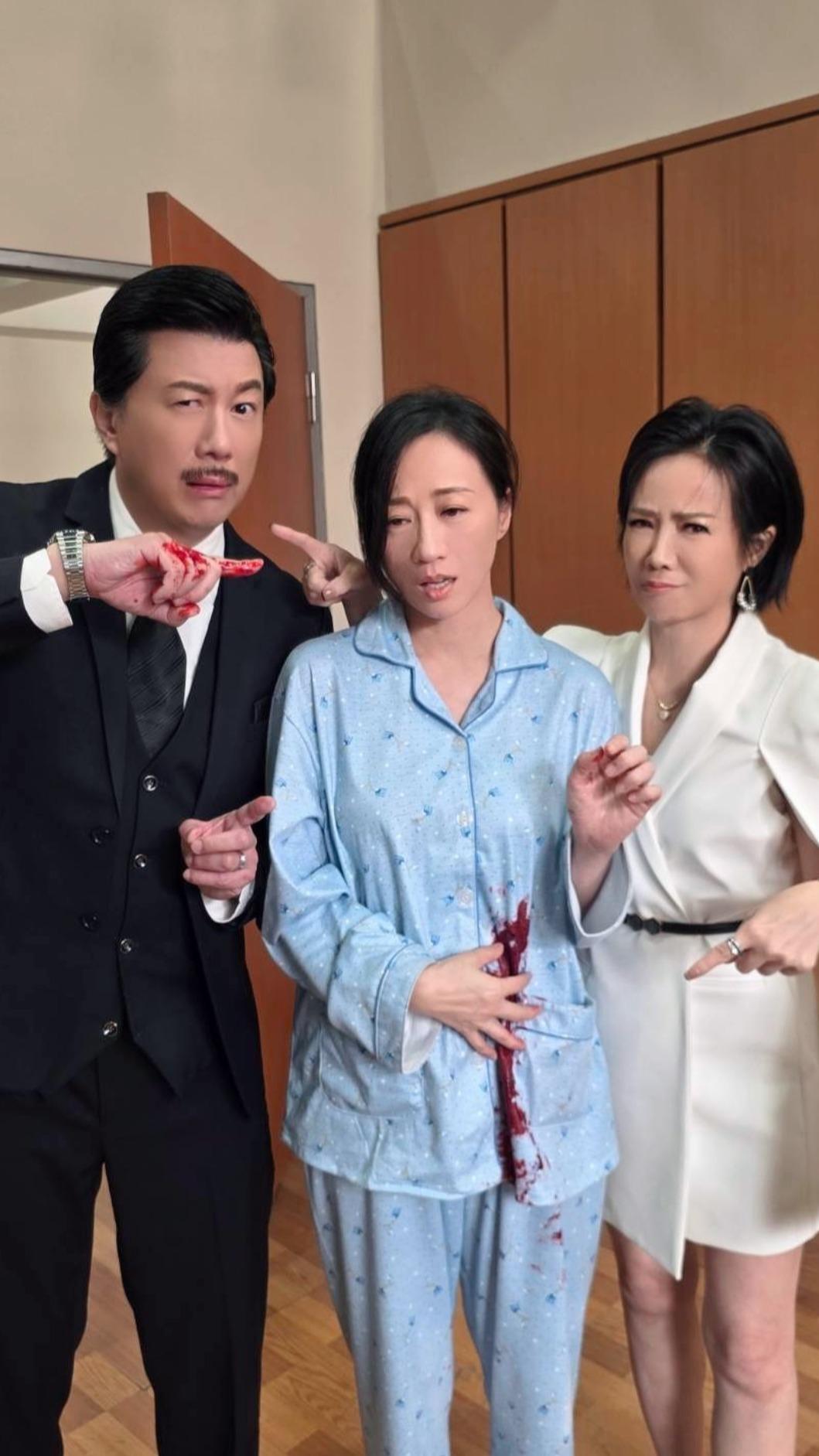 潘奕如(中)劇中際遇超慘,吐露角色心聲。(圖/民視提供)