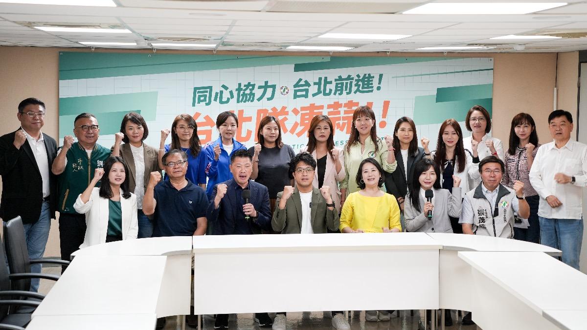 沈伯洋20日拜會民進黨台北市議會黨團。(圖/沈伯洋辦公室提供)