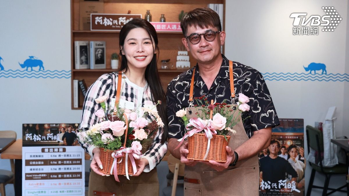 柯叔元(右)、白家綺首度合作。(圖/趙世平攝)