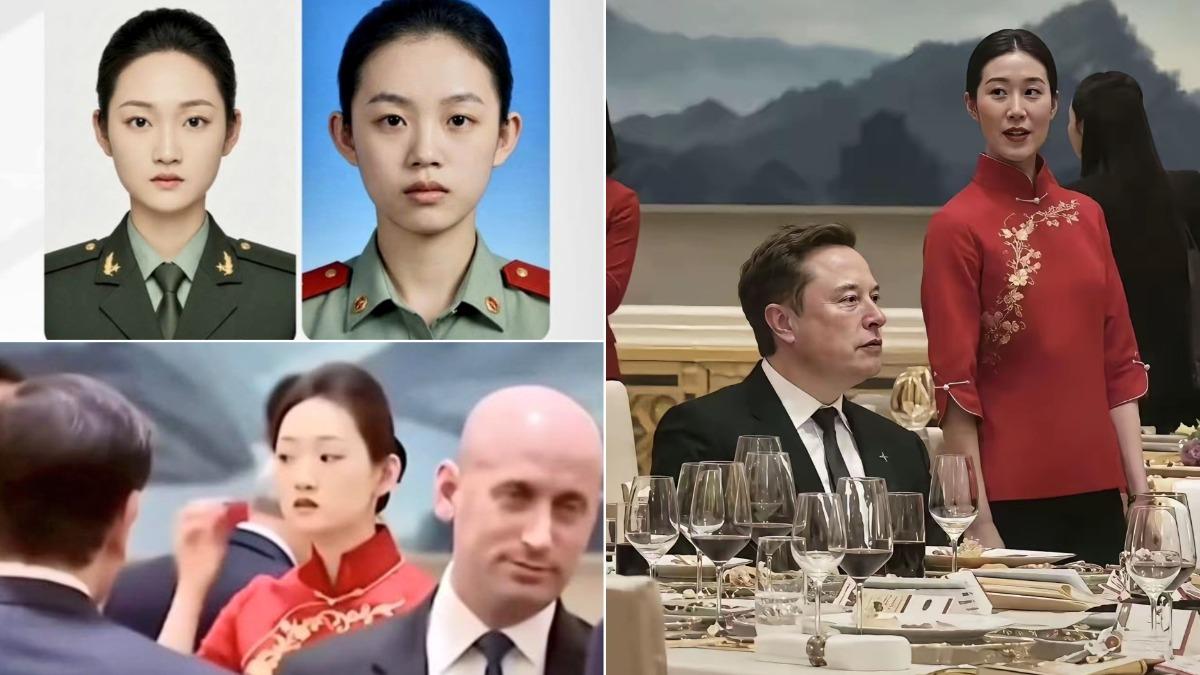 藏監聽器？川習國宴女服務生「胸口突起」畫面曝　軍裝照被起底
