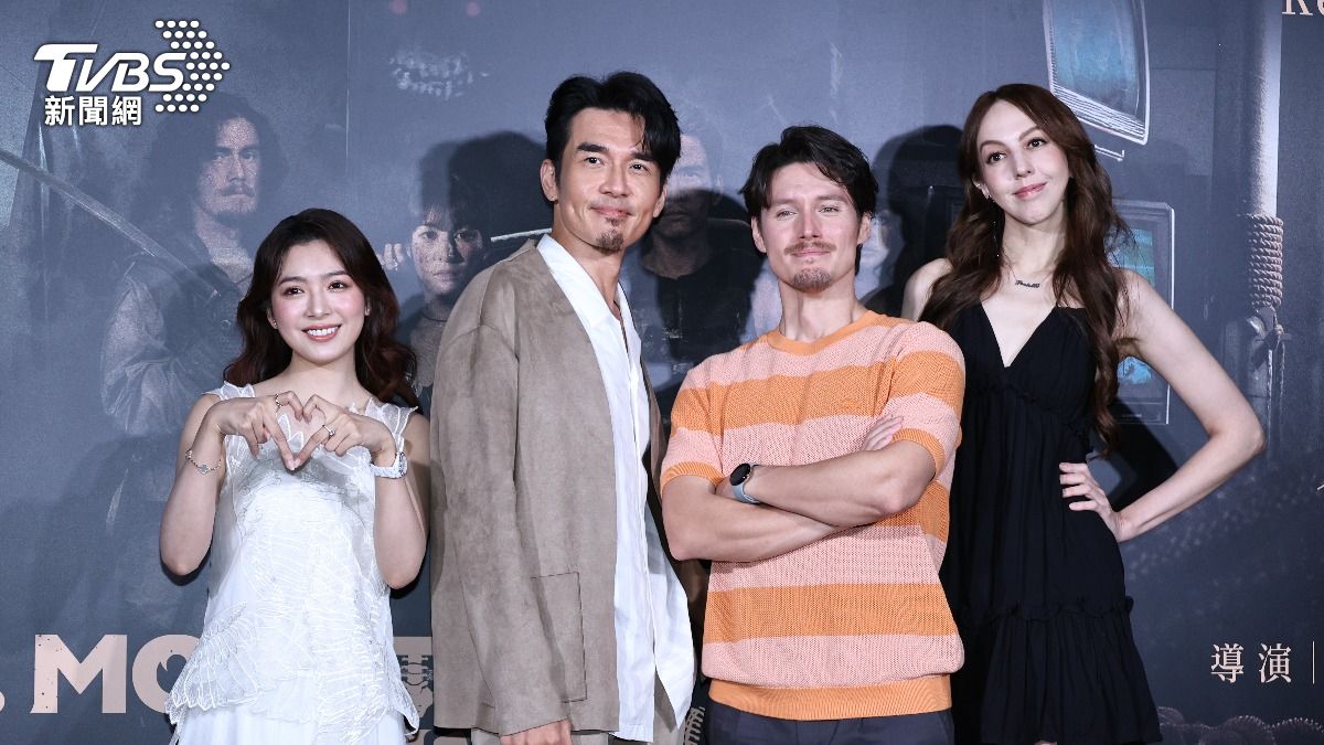 劉倩妏（左）、楊一展、周厚安、海兒出席《地下城の怪物先生》首映。（圖／張哲鳴攝）