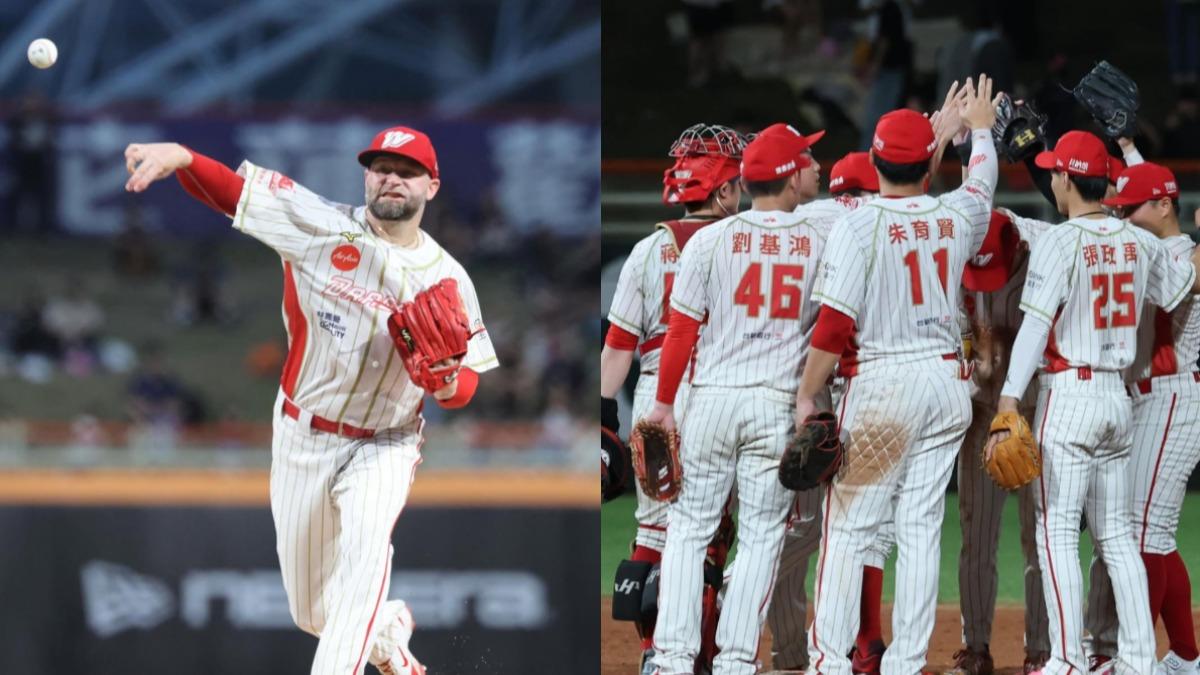 中職／伍鐸好投＋蔣少宏「本季首轟」！味全龍穩坐聯盟第1