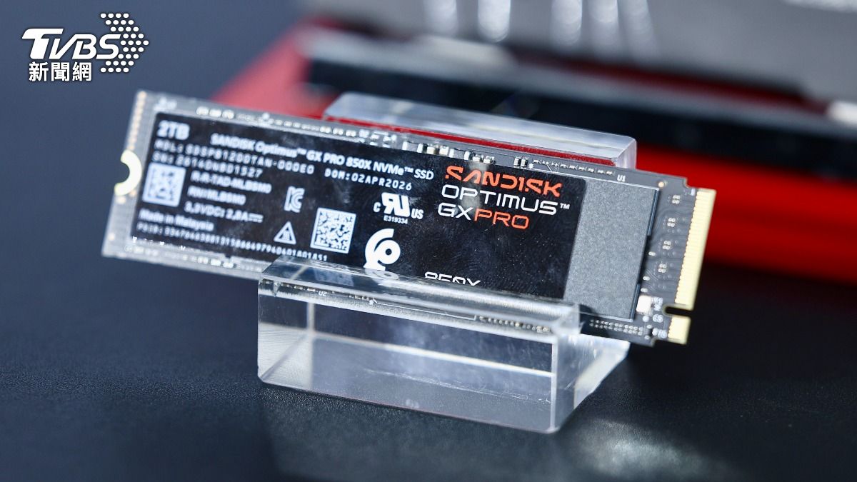 Sandisk推出內接式SSD產品,正式更名為SANDISK Optimus。(圖/華子琛攝)