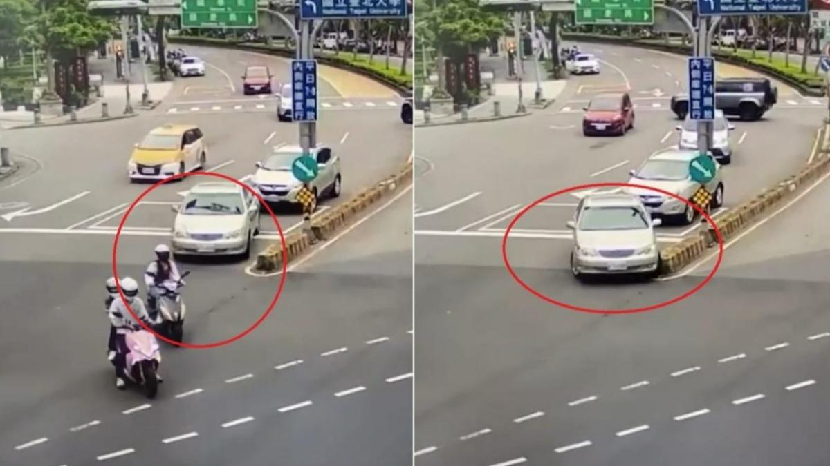 余翁肇事前曾倒車衝撞後車,旋即肇事逃逸。(圖/TVBS資料畫面)