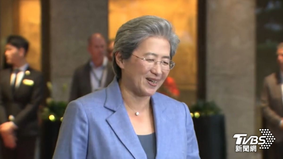 超微執行長蘇姿丰在這一次的訪台行中首度受訪。（圖／TVBS）
