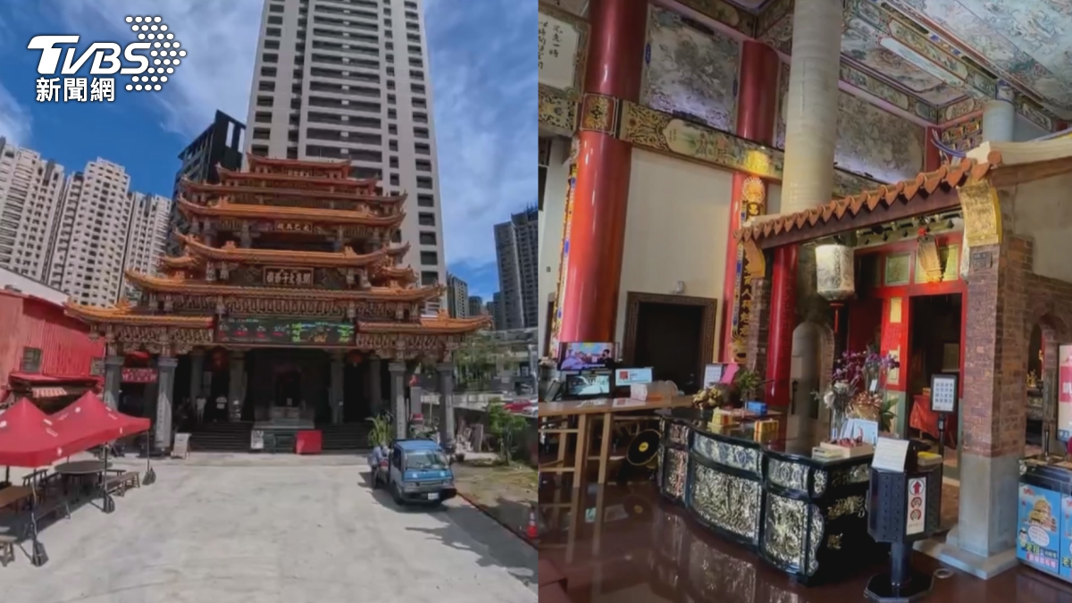 高雄鼓山區,一間擁有80多年歷史的廟宇內部,竟然還藏著一間小廟,形成相當罕見的廟中廟景觀。(圖/TVBS)