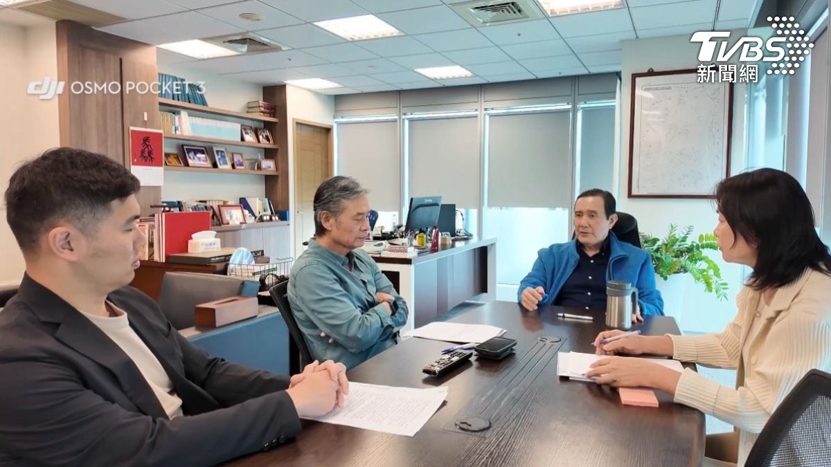馬英九公開露面說明。（圖／馬英九基金會提供）