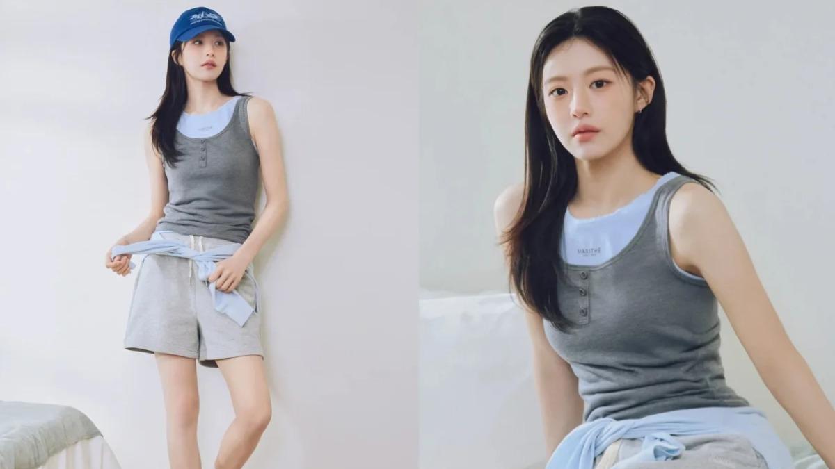 高允貞的運動風穿搭。(圖/翻攝自IG@goyounjung)