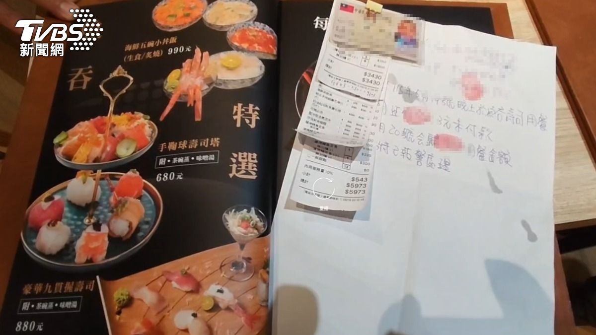請客男子留下電話，另一人則留下身分證、電話，兩人皆按壓手印，最後卻神隱挨告。（圖／TVBS）