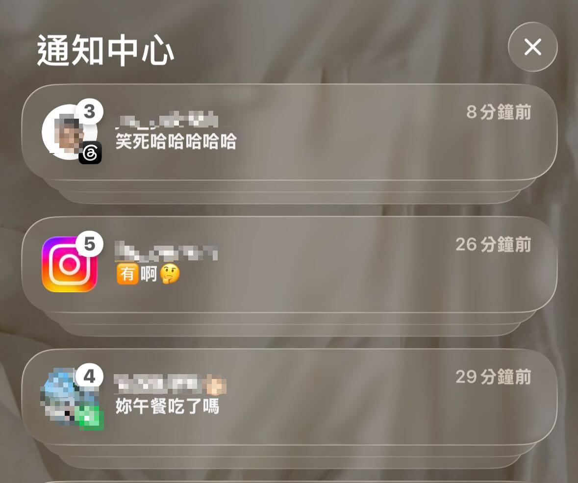 可以從發文照片看到對方每一則話都有回覆。(圖/翻攝自threads@rh_seha授權提供)