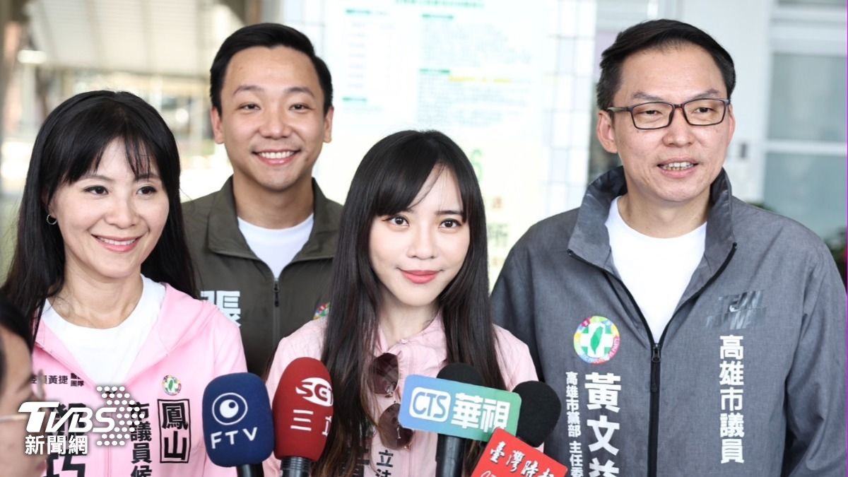 高雄市黨部主委僅黃捷一人登記參選。(圖/TVBS)