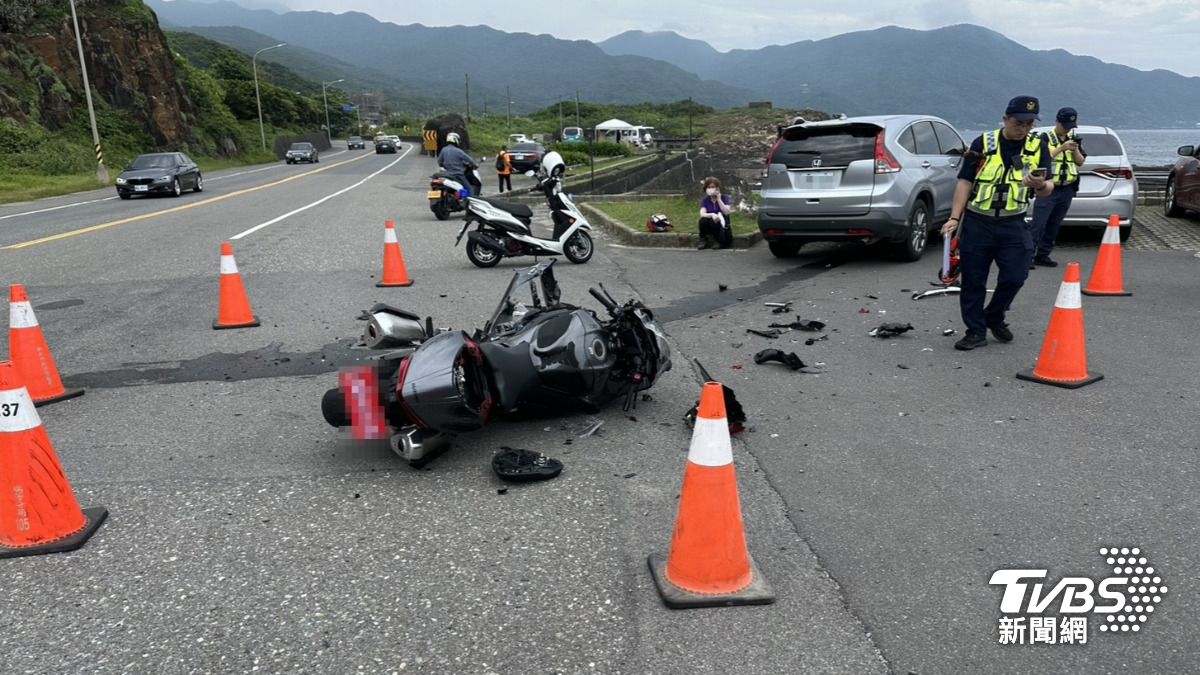 貢寮台二線發生嚴重車禍碰撞 重機騎士送醫不治