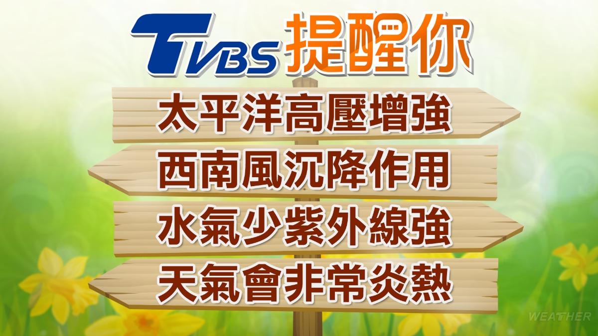 未來一週天氣重點。(圖/TVBS)