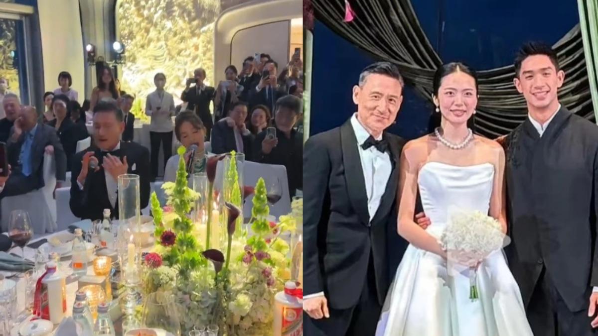 吳婉芳兒子完婚！張學友、曾志偉齊聚　「凍齡港姐」比新娘搶眼