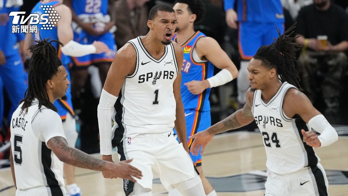 NBA季後賽/文班亞馬再轟33分!雷霆82分創新低 馬刺扳平迎戰天王山
