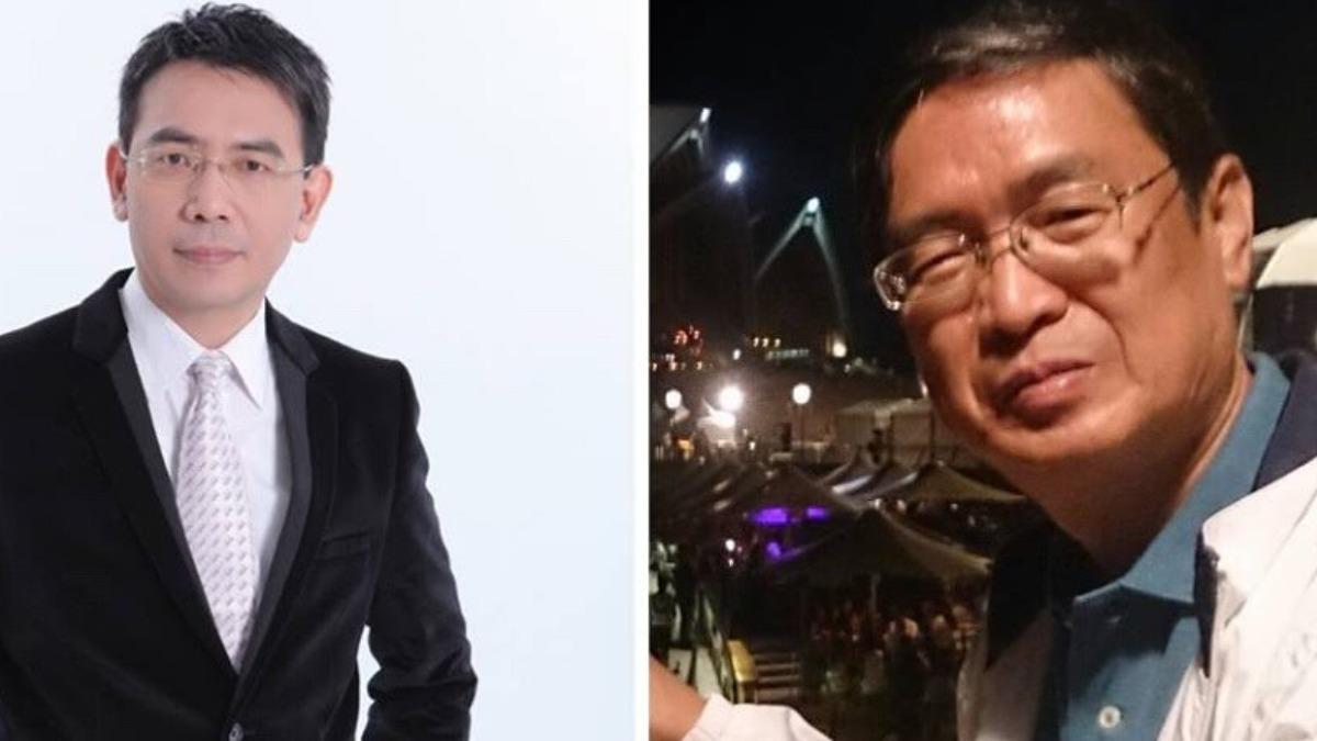 馬西屏(右)笑稱因為劉寶傑給的壓力才會失智。（圖／翻攝自馬西屏和劉寶傑臉書）