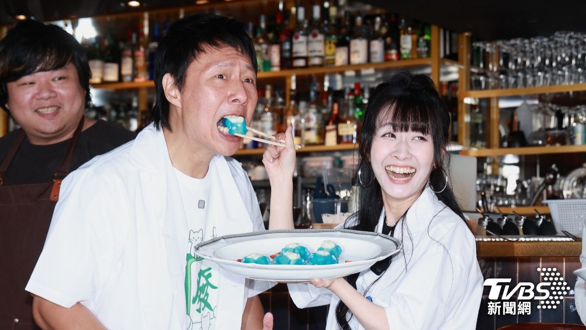 陸子玄和張啟樂出席記者會。(圖/趙世平攝)