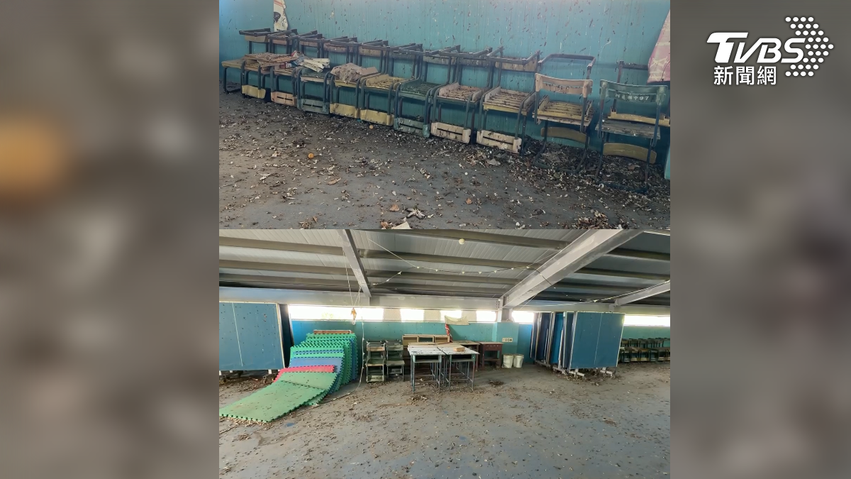 高雄市阿蓮國中長期飽受鴿害困擾，校園周邊賽鴿舍林立，成千上萬隻鴿子飛入校園棲息，導致頂樓桌球教室荒廢長達3年，有多名學生遭禽蟎咬（圖／TVBS）