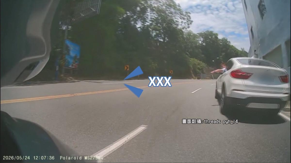 埔里逼車哥惹眾怒！網揪「危險駕駛」。(圖／民眾提供)