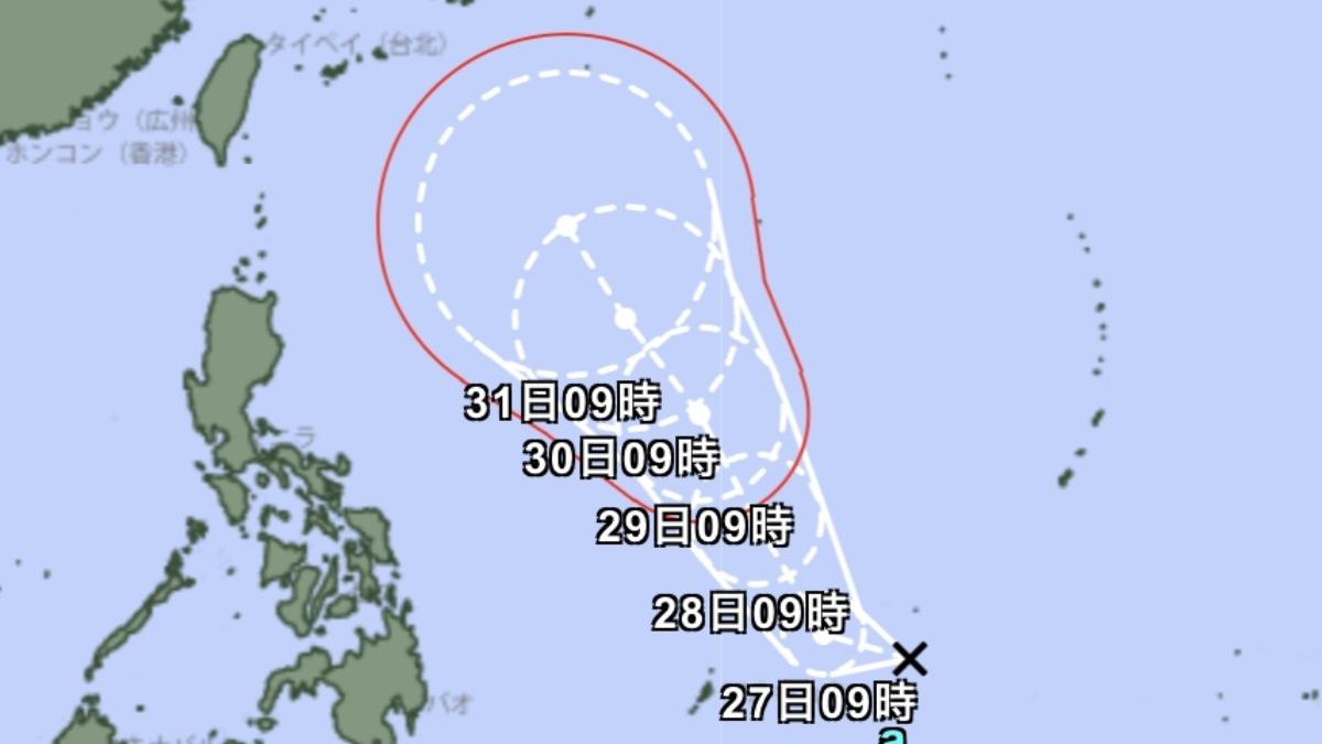 天氣/熱帶低壓估明增強「颱風薔蜜」大迴轉路徑曝 對台影響曝