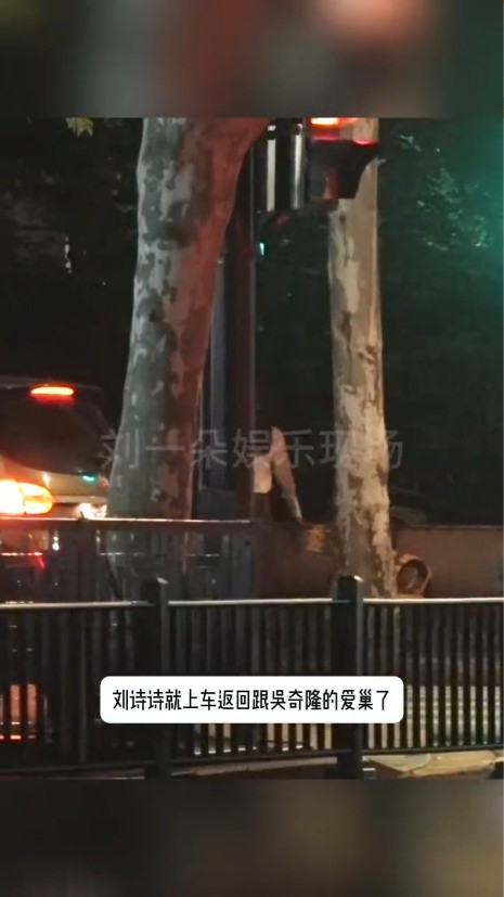 劉詩詩返回和吳奇隆的愛巢。（圖／翻攝自微博）