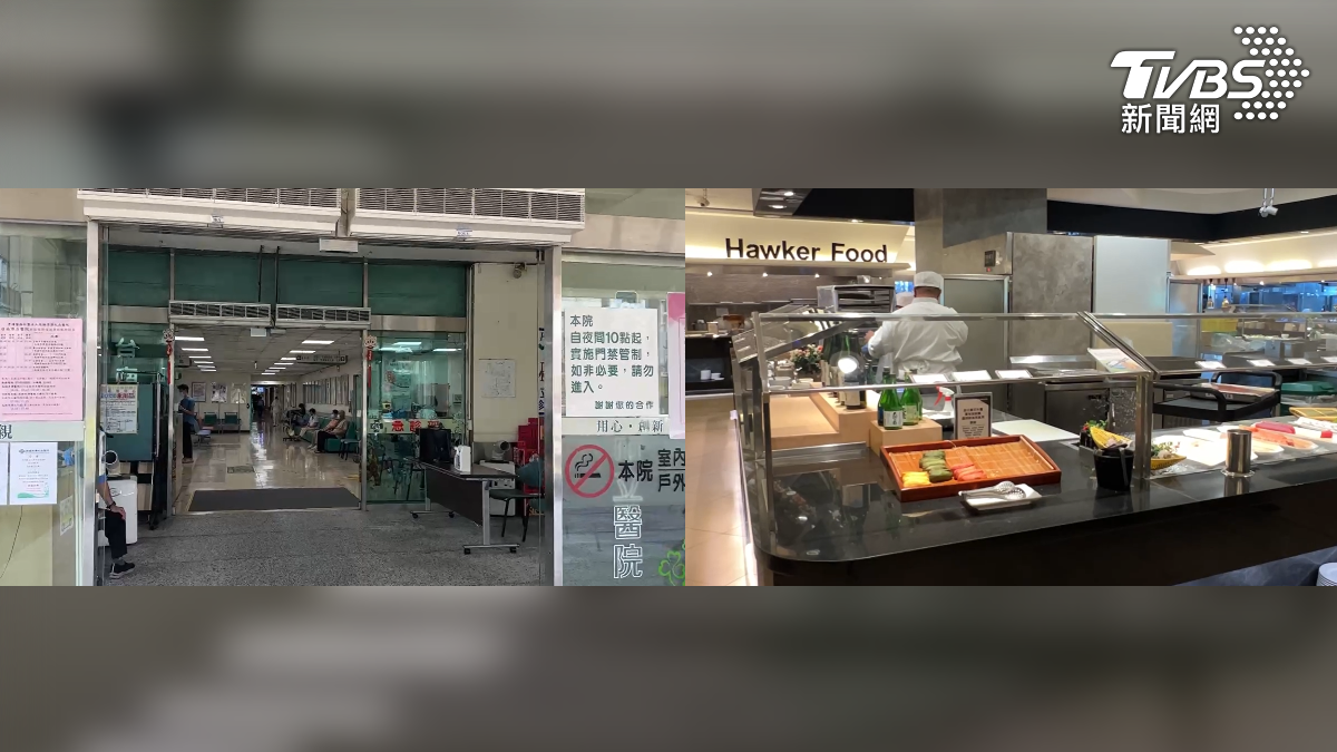 台南一家知名五星級飯店自助餐廳傳出疑似食物中毒事件，一團旅行團共有13人於26日凌晨陸續出現上吐下瀉症狀，緊急送醫治療。（圖／TVBS）