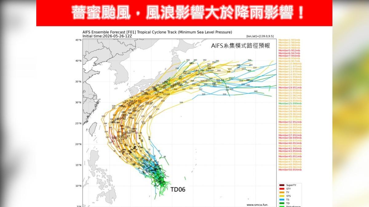 天氣/準薔蜜「至少中颱」!專家:對台間接影響不容小覷