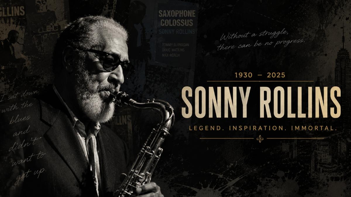 T閱讀/時代巨擘落幕 爵士樂最後一位咆勃巨人 Sonny Rollins 95歲傳奇謝幕