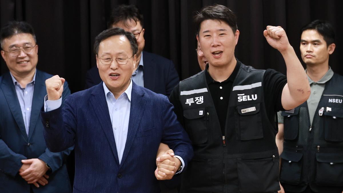 三星工會通過勞資協議，大罷工危機解除。（圖／達志影像美聯社）