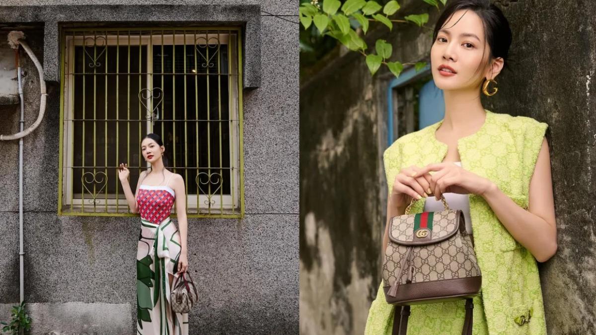曾之喬穿搭重點：材質混搭、配件點綴、色系對比。（圖／翻攝自IG@chiaochiaotzeng）
