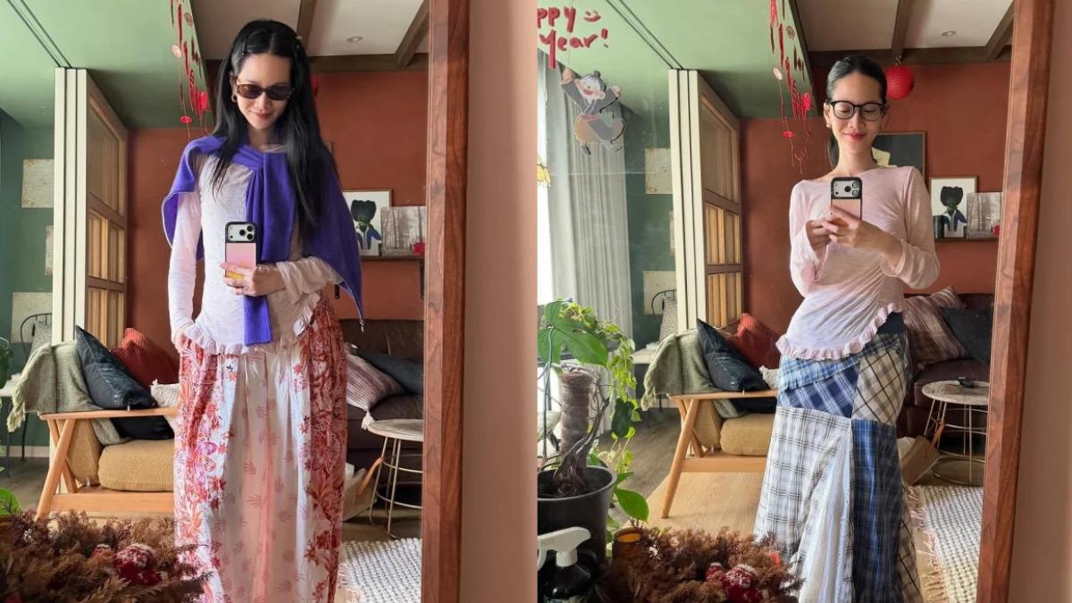 曾之喬穿搭：同色系呼應、不凌亂。（圖／翻攝自IG@chiaochiaotzeng）