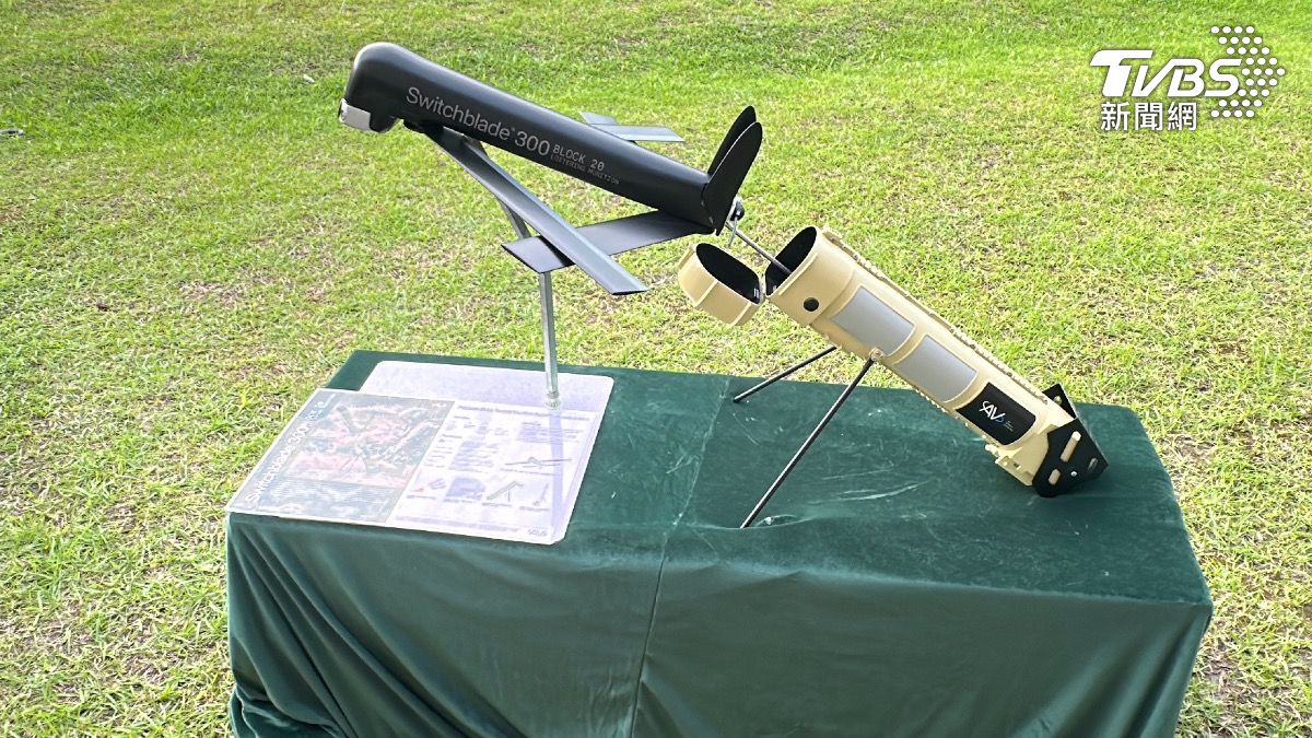 彈簧刀無人機300(Switchblade 300)。(圖/潘袁詩羽攝)