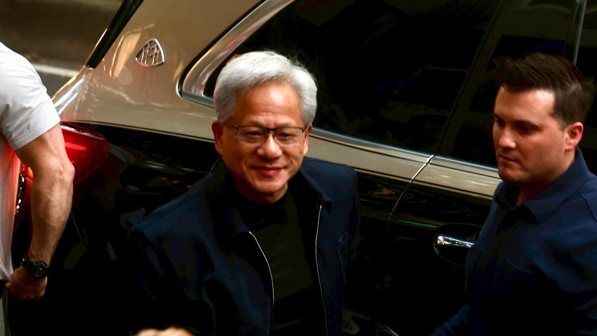 黃仁勳昨日才在北士科舉辦員工大會。(圖/華子琛攝)