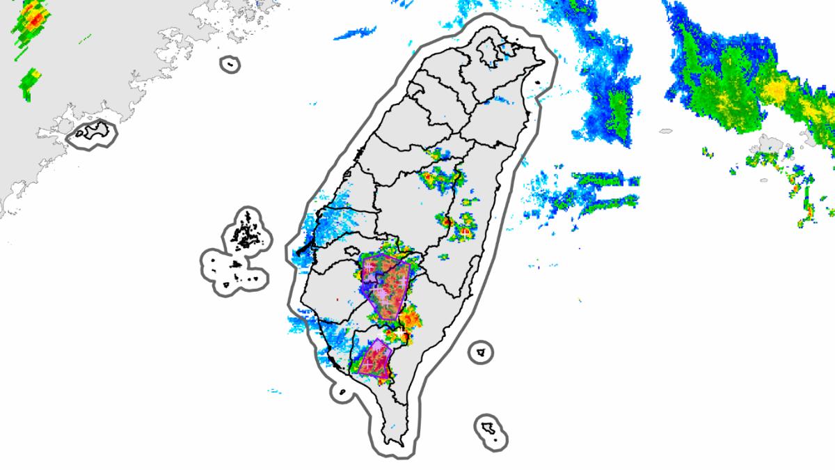 天氣/大雷雨炸南部4縣市 持續一小時「防冰雹」