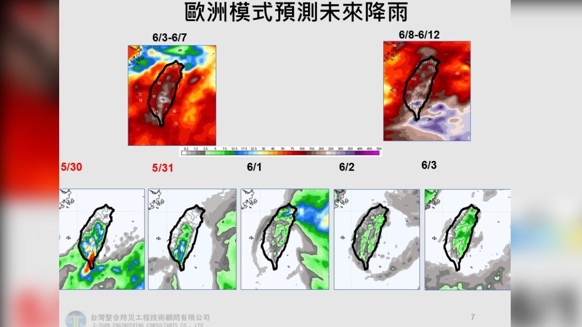 天氣/南海又有新系統蠢動!專家示警下波雨連轟7天 全台紅一片