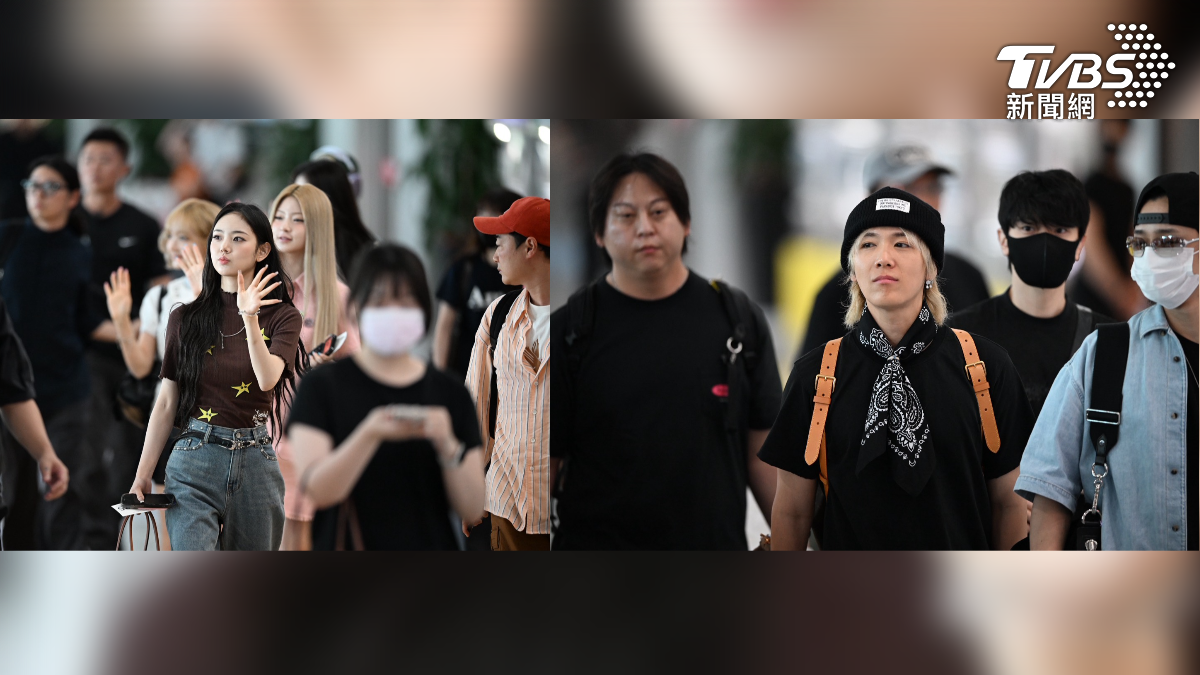 高雄小港機場29日中午湧現大批人潮,韓國樂團FTISLAND及新人女團KiiiKiii相繼抵台,為30日在高雄世運主場館舉辦的韓流拼盤演唱會做準備(圖/TVBS)