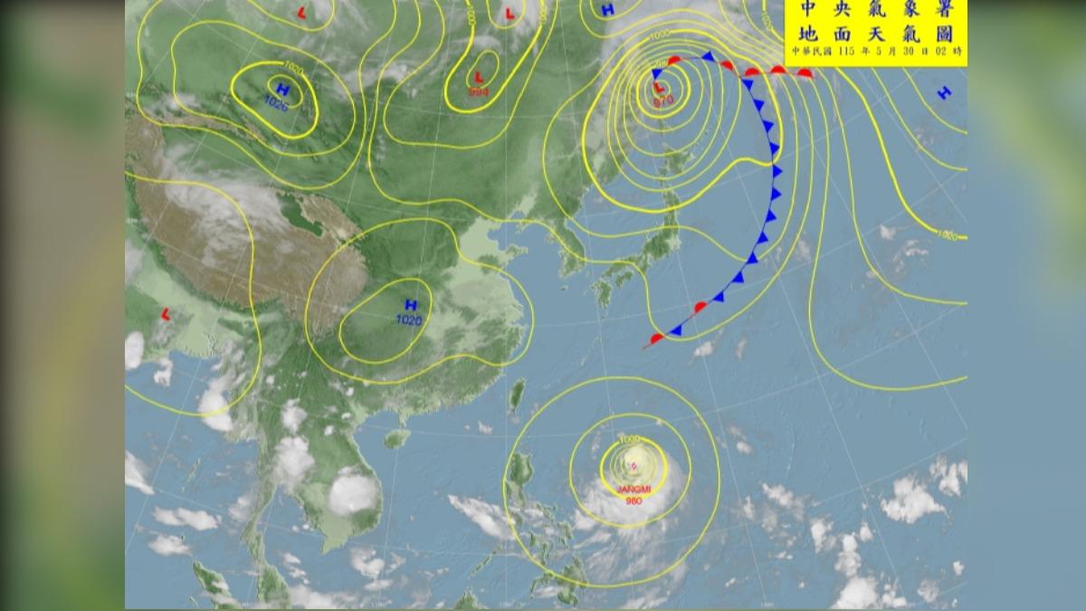 天氣/颱風影響梅雨結構 鄭明典:鋒面東移到海上「雨型變了」